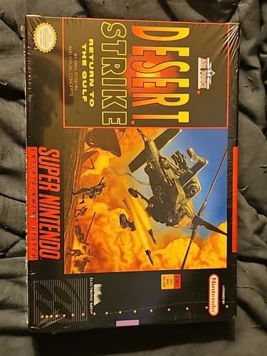 Super Nintendo Desert Strike: Return to the Gulf SNES 1992 Complete Edition. New