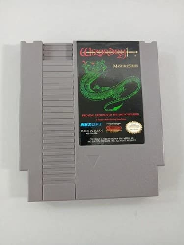 Wizardry Master’s Series Game for Nintendo NES- Tested READ