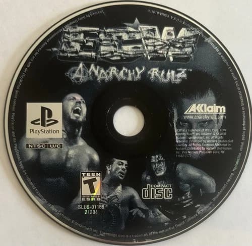 ECW: Anarchy Rulz (Sony PlayStation 1, PS1) DISC ONLY | NO TRACKING | M2164