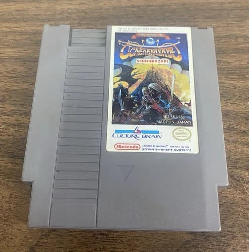 The Magic of Scheherazade (Nintendo NES, 1989) Authentic game only. Tested
