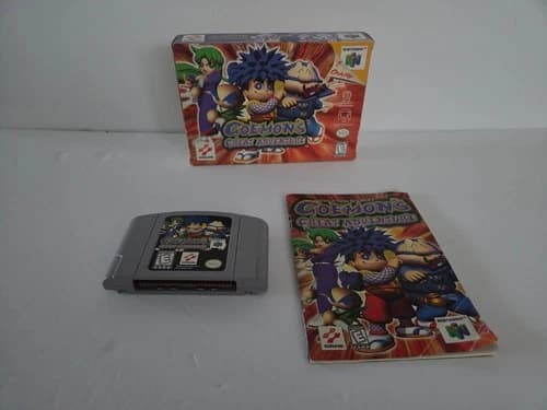 Nintendo 64 N64 Goemon's Great Adventure - Authentic & Tested w/box & Manual