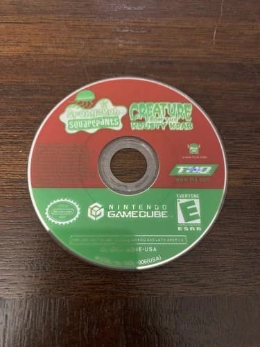 SpongeBob SquarePants: Creature from the Krusty Krab Nintendo Gamecube Disc Only