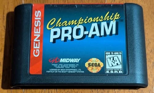 1992 Sega Genesis Championship Pro-Am *CARTRIDGE ONLY* Tested, Working Condition