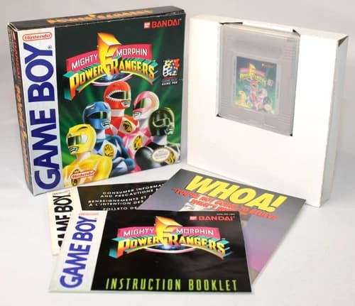 Mighty Morphin Power Rangers Game Boy Complete CIB Good Condition! RARE!