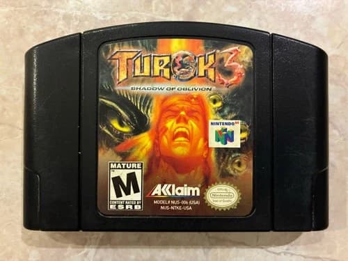 Turok 3: Shadow of Oblivion - Nintendo 64, N64 2000 - Tested * Authentic *