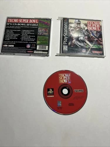 Tecmo Super Bowl (Sony PlayStation 1, 1996) Tested- Complete
