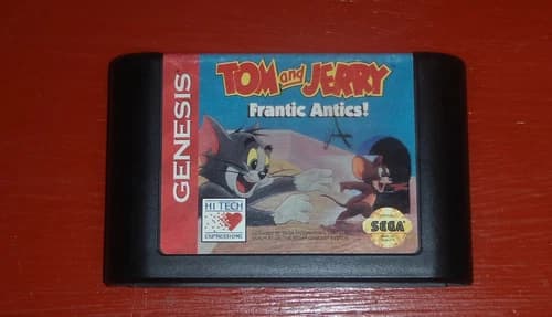 Tom and Jerry Frantic Antics (Sega Genesis, 1993)-Cart Only