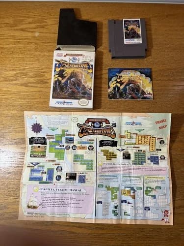 The Magic of Scheherazade Complete In Box with Map and Manual CIB Nintendo NES