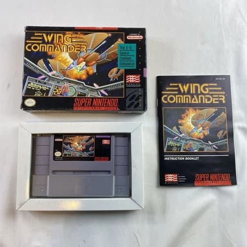 Wing Commander (Super Nintendo SNES, 1992) COMPLETE CIB Authentic