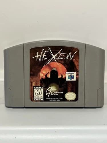 Hexen (Nintendo 64, N64) • Authentic Cartridge Only • Tested & Working