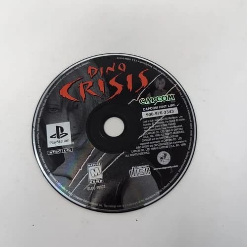 Dino Crisis (PS1 Sony PlayStation 1, 1999) Horror Game Disc Only