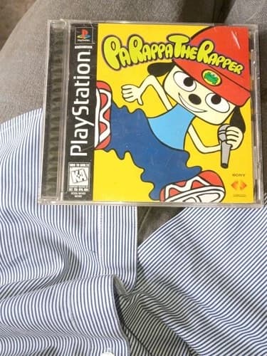 PaRappa the Rapper (Sony PlayStation 1, 1997) PS1 CIB Black Label - Tested!
