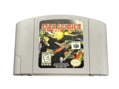 Star Soldier Vanishing Earth Nintendo 64 N64 Game Tested Working Great Label
