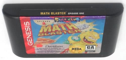 Math Blaster Episode 1 (Sega Genesis, 1994) Cartridge Only Authentic Tested Good
