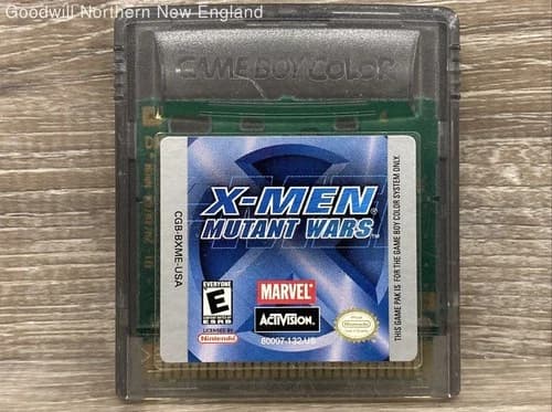 X-Men Mutant Wars Nintnedo Game Boy Color Video Game Cart Only Tested Works