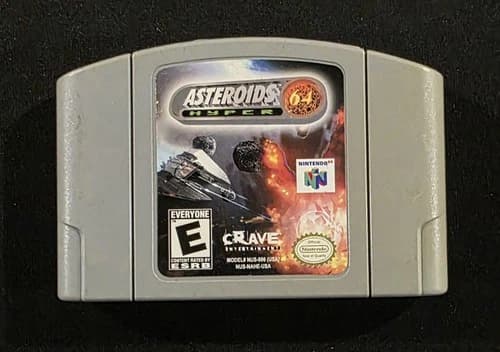 Asteroids Hyper 64 (Nintendo 64, N64) Authentic & Tested Cartridge