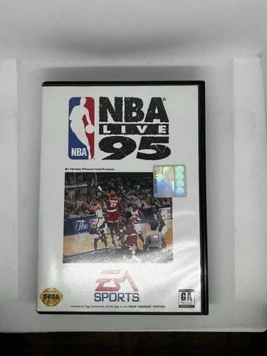 NBA Live 95 (Sega Genesis, 1994) CIB Complete Basketball Tested Working Manual
