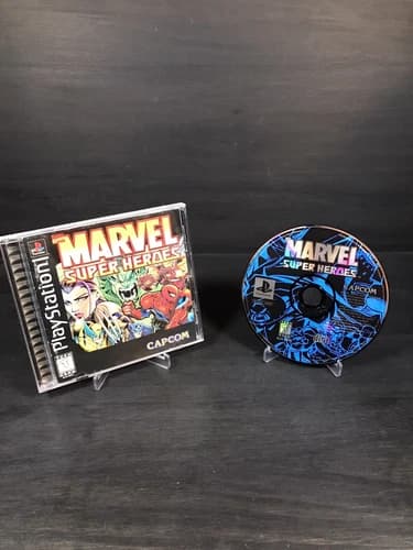 Marvel Super Heroes (PS1 PlayStation 1) CIB, Authentic And Tested