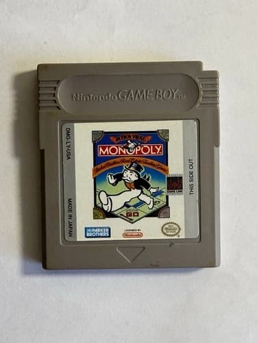 Monopoly (Nintendo Game Boy, 1991) Tested and Works