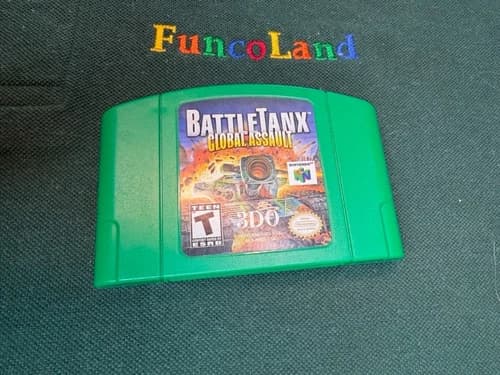 BattleTanx Global Assault Nintendo 64 N64 Origianl Gam Cartridge Tested