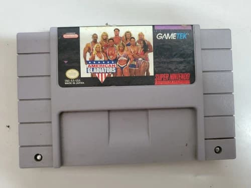 American Gladiators (Super Nintendo, 1993) Authentic SNES Cart Only Tested