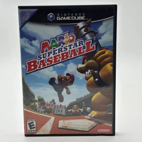 Mario Superstar Baseball Nintendo GameCube Complete CIB Tested READ