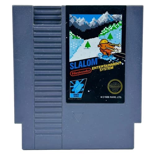 Slalom (Nintendo Entertainment System, 1986) Authentic Tested NES Game Cartridge