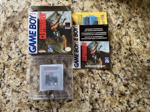 Nintendo Gameboy Game Boy Cliffhanger CIB tested RARE Complete