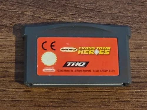 Matchbox Cross Town Heroes Nintendo Game Boy Advance, Gba Game Cart Only