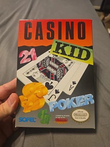 Casino Kid (Nintendo Entertainment System, 1989) Cib Tested And Working