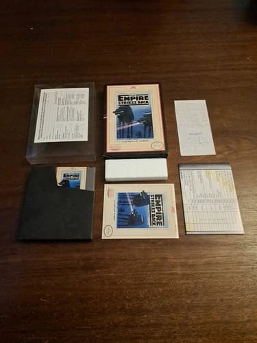 Star Wars: The Empire Strikes Back (NES) - Complete w/ Reg - Manual - Receipt