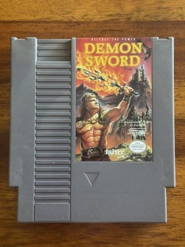 Demon Sword Nintendo NES Cleaned/Tested