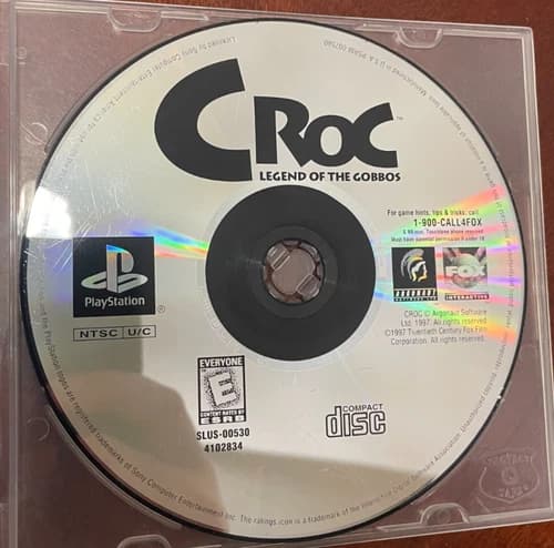 Croc: Legend of the Gobbos (Sony PlayStation 1, 1998) - DISC ONLY
