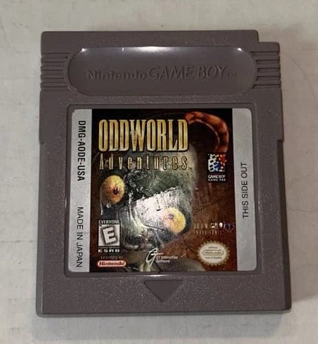 Oddworld Adventures (Nintendo Game Boy, 1998) Game Cartridge Only