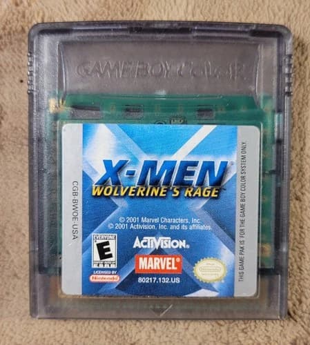 X-Men Wolverine's Rage Game Boy Color Marvel Activision Cartridge Only Tested