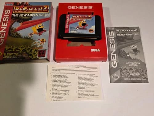 Pac-Man 2: The New Adventures (Sega Genesis, 1994) ☆ Complete ☆ Reg Card ☆