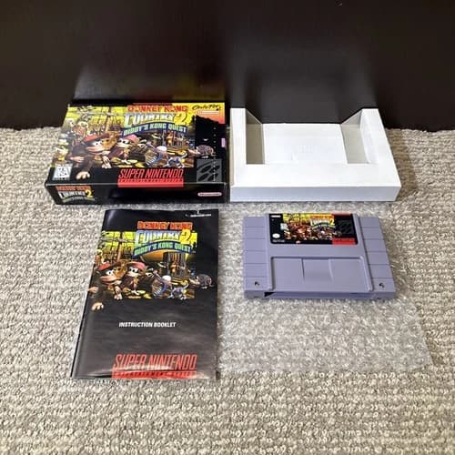 Donkey Kong Country 2: Diddy's Kong Quest (Super Nintendo) SNES Complete CIB
