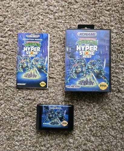 Teenage Mutant Ninja Turtles: The Hyperstone Heist (Genesis, 1992) TMNT CIB READ