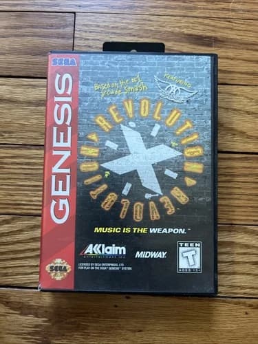 Revolution X (Sega Genesis, 1995) CIB Tested Working