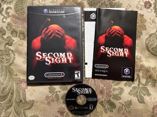 Second Sight (Nintendo GameCube, 2004) CIB Complete in Box Tested !!