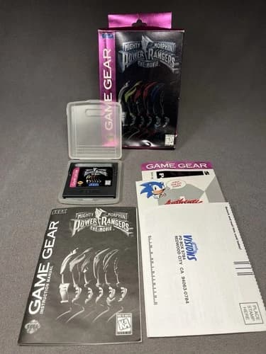 Mighty Morphin Power Rangers The Movie CIB Complete Sega Game Gear Tested Insets