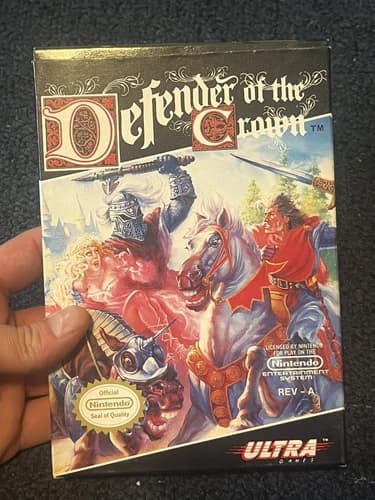 Defender of the Crown Nintendo NES complete CIB Great Shape Small Wear On Back
