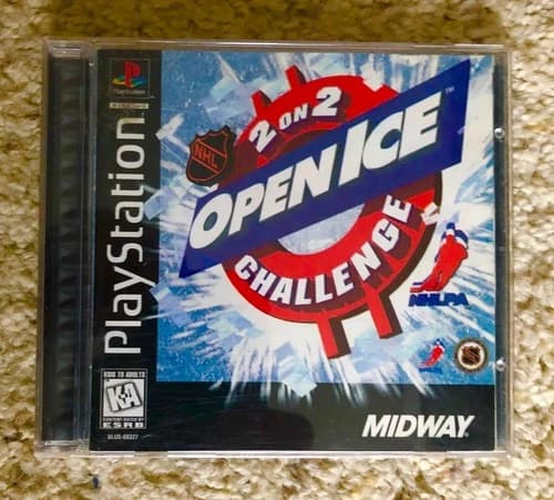 NHL Open Ice 2 On 2 Challenge PS1 Playstation 1 CIB w/ Registration - SEE VIDEO