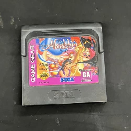 Aladdin for Sega Game Gear GG Cart Great Shape