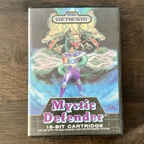 Mystic Defender (Sega Genesis 1989) Complete CIB Box Manual Cart - Tested!
