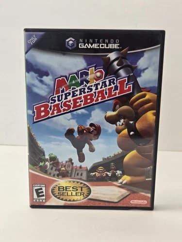 Mario Superstar Baseball - Nintendo GameCube - Tested - Complete - Black Label.