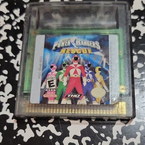 Power Rangers Lightspeed Rescue Multiplayer Action Game Boy Color THQ 2000