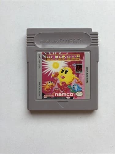 Ms. Pac-Man (Nintendo Game Boy, 1990) - Authentic Cartridge Tested Works