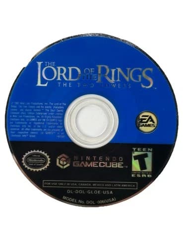 Lord of the Rings The Two Towers ( GameCube, 04) Disc Only
