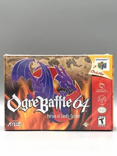 Ogre Battle 64: Person of Lordly Caliber N64 Original Box CIB NTSC-U/C Condition: Very Good